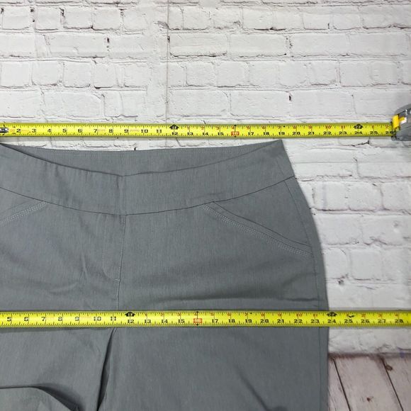 Alia Women Pull On Pants Size 20W Gray Polyester Blend B245 -10 - Picture 3 of 16